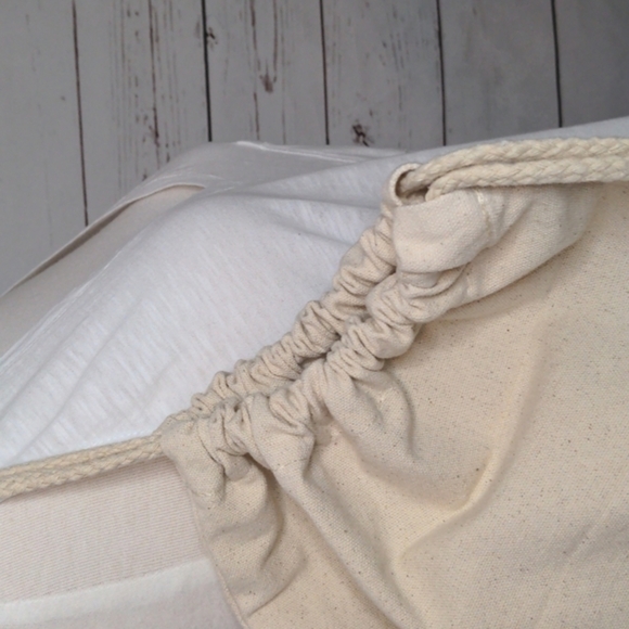 Tom's Unisex Drawstring Natural Canvas Sustainable Eco-Friendly Backpack Bag - Picture 10 of 11